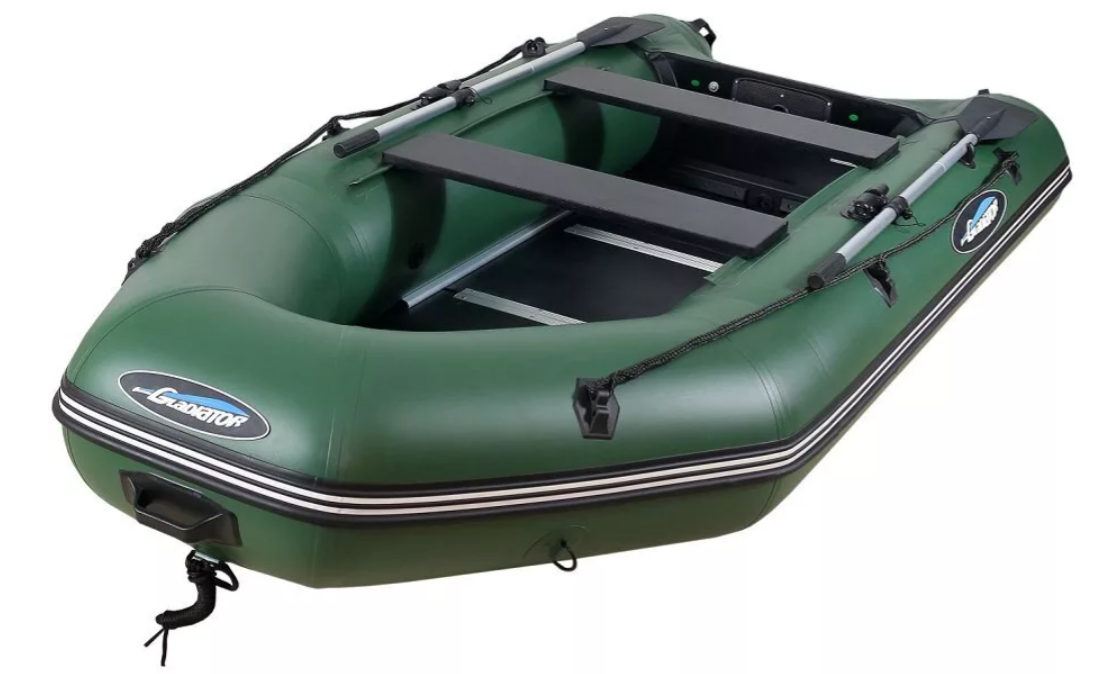 МОТОРНО-ГРЕБНАЯ ЛОДКА ПВХ GLADIATOR А 340 ТК С ФАНЕРНЫМ ПОЛОМ в Волгограде