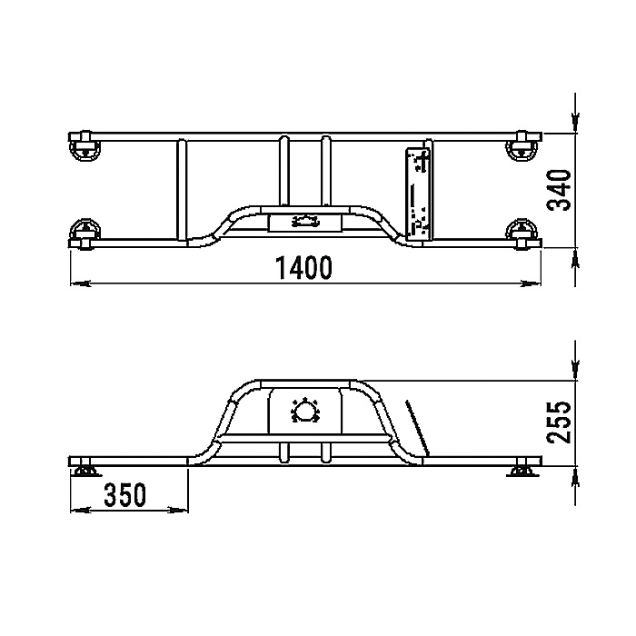 Стойка рулевая с бортовым креплением малая в Волгограде