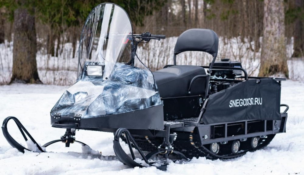 Миниснегоход Бурлак Егерь Экспедитор 15 л.с. , реверс, тормоз, капот белый в Волгограде