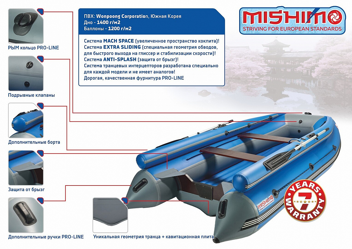 Лодка MISHIMO FAMILY LITE DF 390 в Волгограде