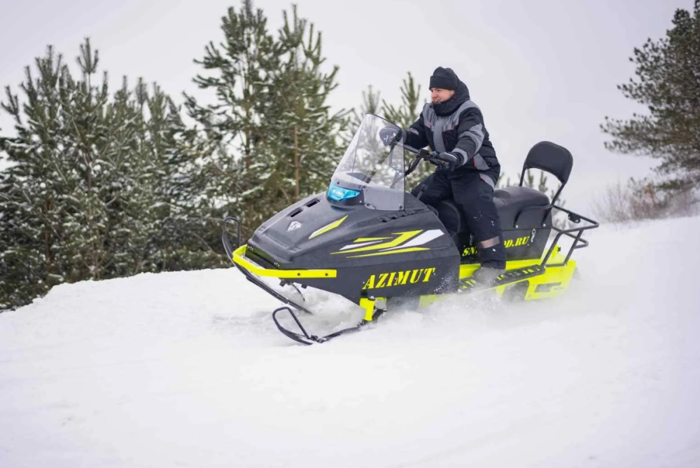 Миниснегоход Бурлак Азимут 24 л.с. , эл.запуск, реверс, тормоз гидравл, капот черный в Волгограде