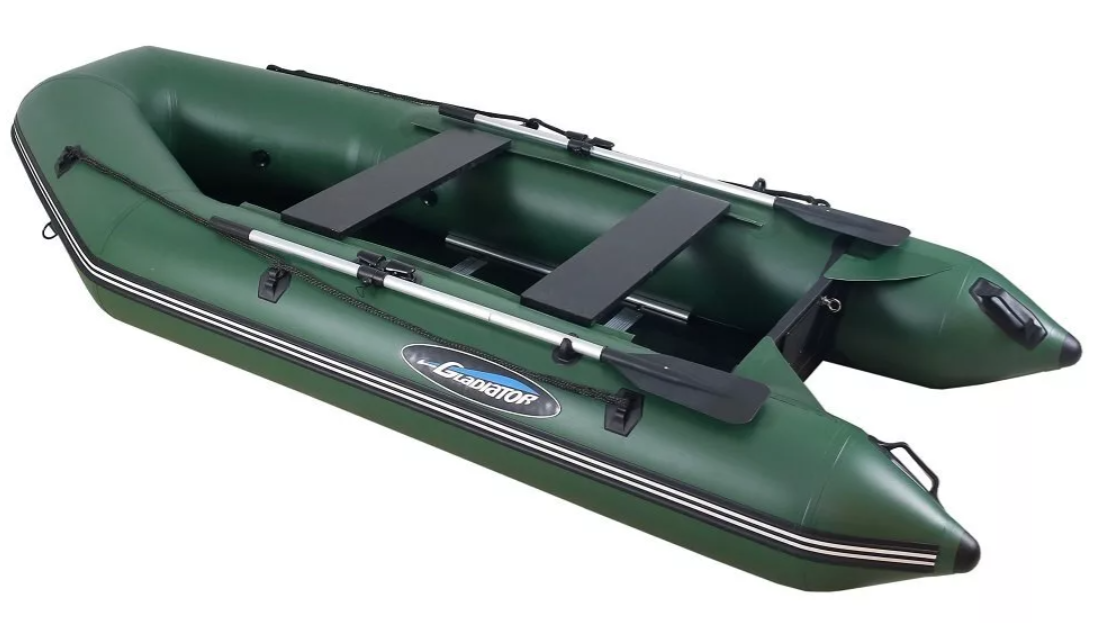 МОТОРНО-ГРЕБНАЯ ЛОДКА ПВХ GLADIATOR А 340 ТК С ФАНЕРНЫМ ПОЛОМ в Волгограде