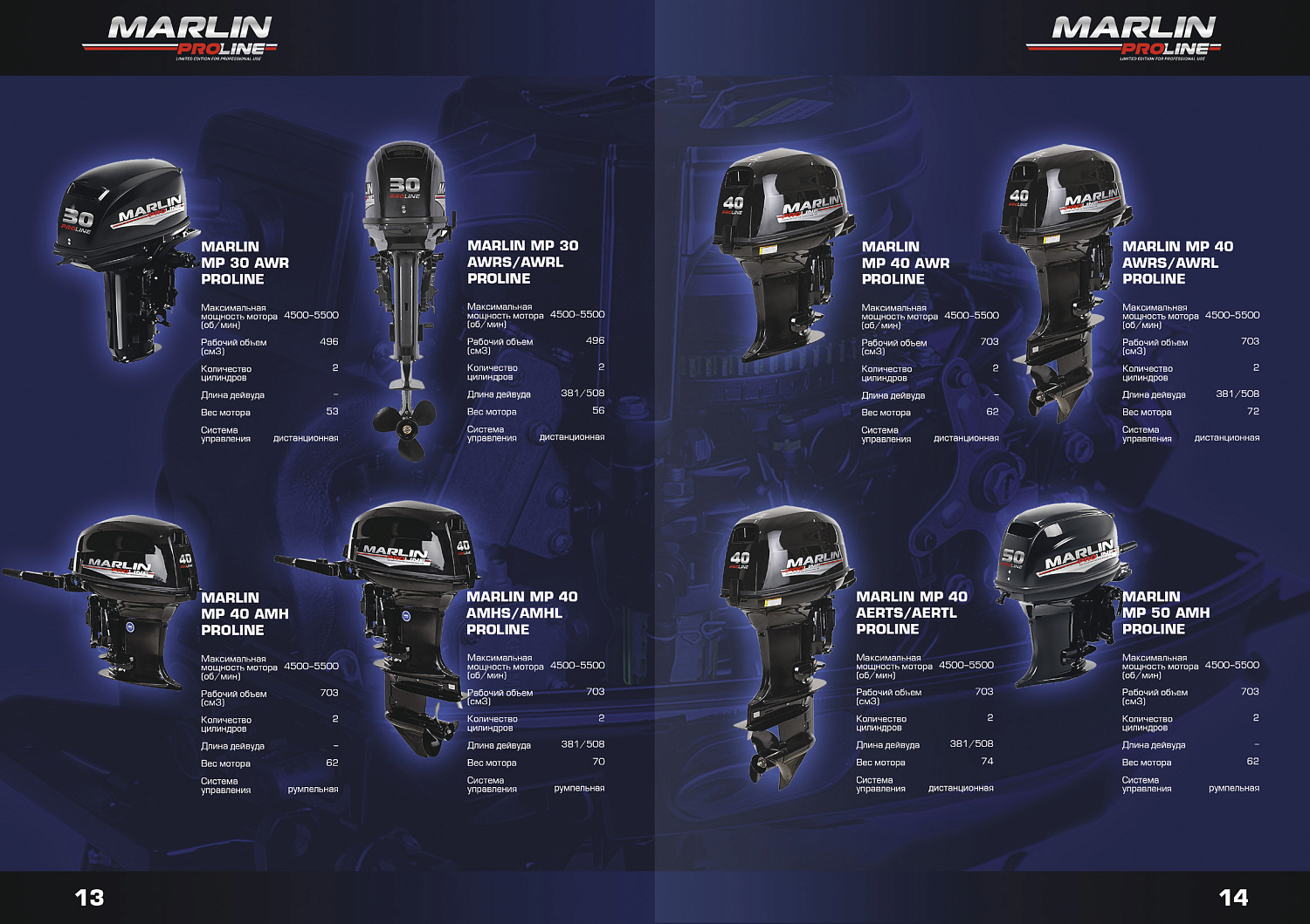 Лодочный мотор MARLIN PROLINE MP 9.9 (15) AWRS в Волгограде