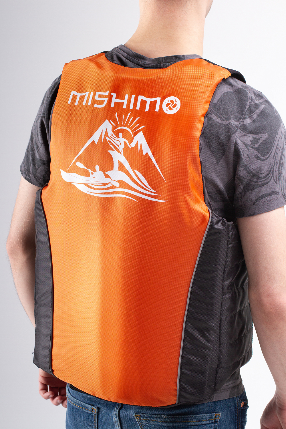 Жилет спасательный MISHIMO PRO Премиум качества Черно-оранжевый в Волгограде